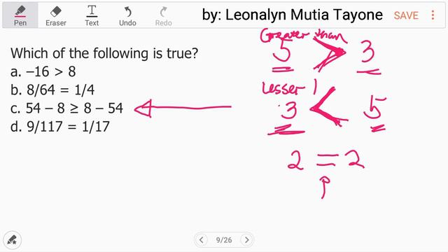 Which of the following is true? Less than, greater than, equal signs смотреть онлайн