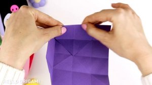 Оригами Рюкзак Куроми и Мелоди из бумаги | Origami Paper Backpack Kuromi & My Melody