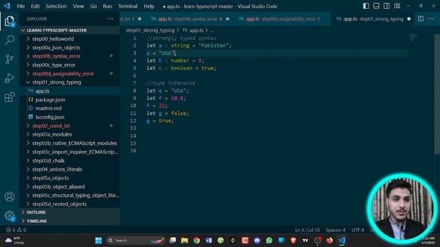 Strong Typing And Inference in Typescript | Types of Errors While Coding | Khizar 3.0 смотреть онлайн