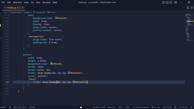 Last-part build responsive footer with form using React js and styled-components 2023 смотреть онлайн