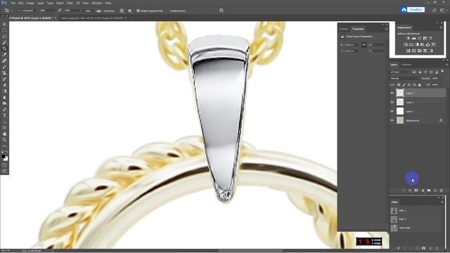 Premium chain jewelry retouching in Photoshop смотреть онлайн