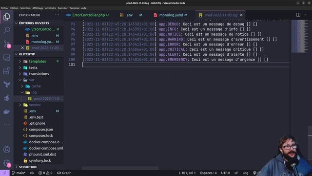 La gestion des LOGS sous SYMFONY (et un BONUS de OUF avec GlitchTip !) смотреть онлайн