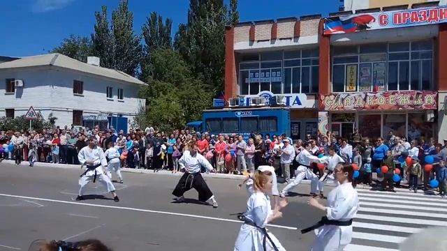 60 лет Пролетарскому району. Показательная программа каратэ. смотреть онлайн