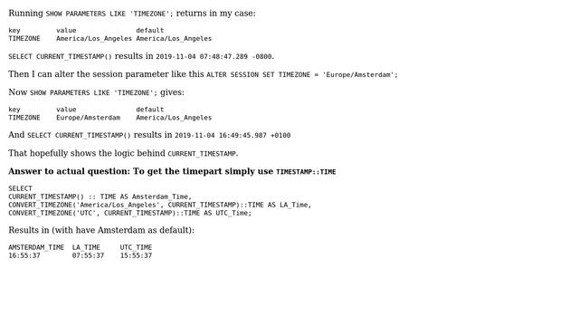 Databases: Getting timepart from timestamp (2 Solutions!!) смотреть онлайн