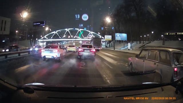 Проекционный дисплей в Навител Навигатор11, ночная съемка смотреть онлайн