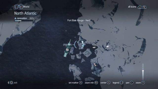 Assassins Creed Rogue - Templar Treasure Map Relic - 724, - 176  North Atlantic