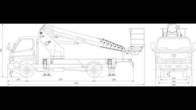 Автовышка 24 м ВИПО-24-01 Hyundai HD78 смотреть онлайн