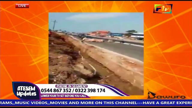 UNKNOWN PEOPLE DESTROYING NEWLY CONSTRUCTED ROAD IN GHANA