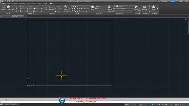 Comanda Line - linia in Autocad LT смотреть онлайн