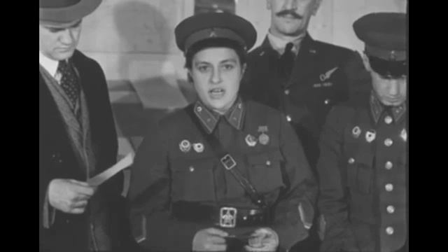 Кинохроника. Людмила Павличенко с визитом в ВВС Британии. Lyudmila Pavlichenko On A Visit To British