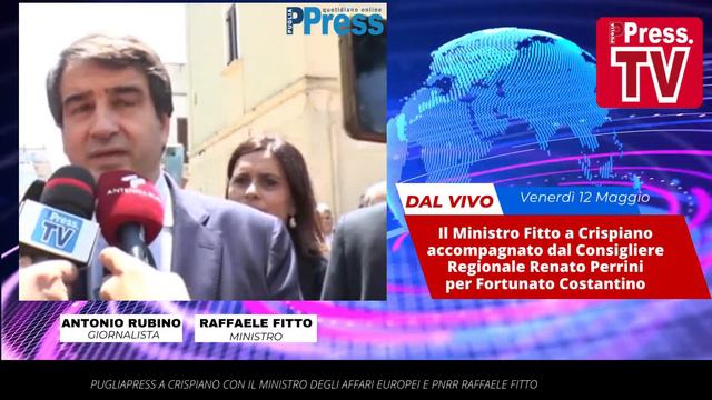 In diretta il Ministro Raffaele Fitto a Crispiano смотреть онлайн