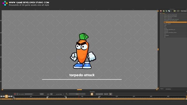 animated carrot cartoon sprite game asset preview смотреть онлайн