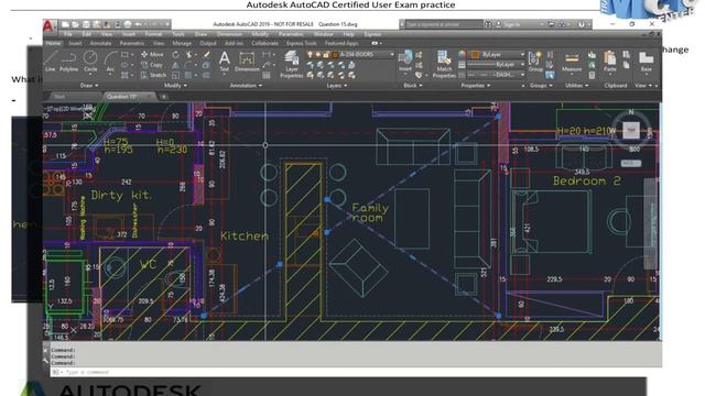 Autodesk AutoCAD User Exam preparation Question 15/30 смотреть онлайн