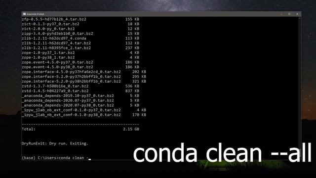 How to remove and clean up your conda environments | Anaconda | Python | 2021 смотреть онлайн