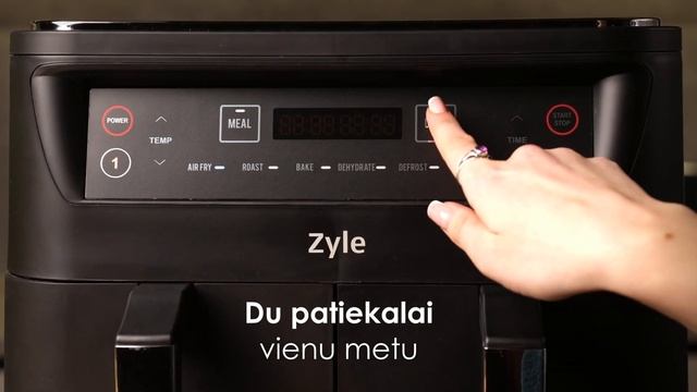 Dviguba karšto oro gruzdintuvė Zyle, ZY214AF, ZY213AF смотреть онлайн