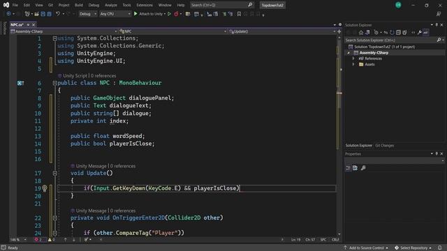 UNITY 2D NPC DIALOGUE SYSTEM TUTORIAL смотреть онлайн