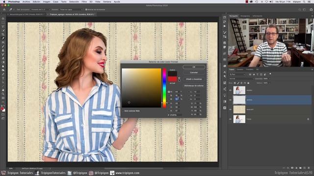 Cómo colocar una textura de fondo a tus fotos en Photoshop смотреть онлайн
