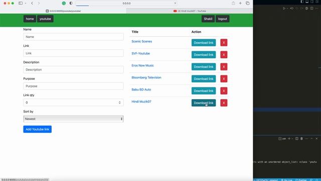 YouTube channel full video link scraping from python web scraping with web interface смотреть онлайн