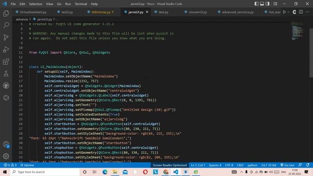 Integrating GUI Into JARVIS | How To Make JARVIS In Python | Advance Virtual Assistant Series смотреть онлайн