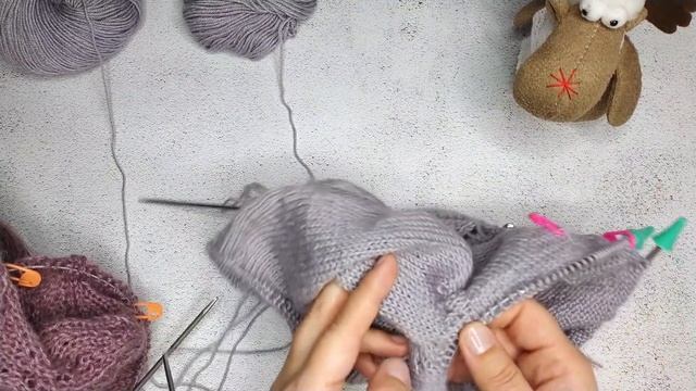 Трио: три на три/ Тонкие процессы/ #вязание