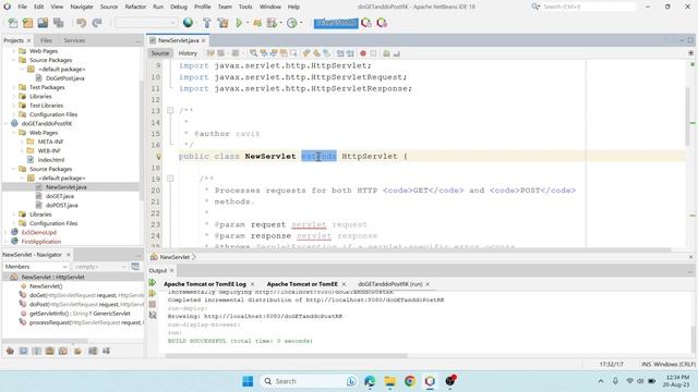 #03 Which is the safe method POST or GET? | doGet and doPost method in HttpServlet | Java Servlet смотреть онлайн