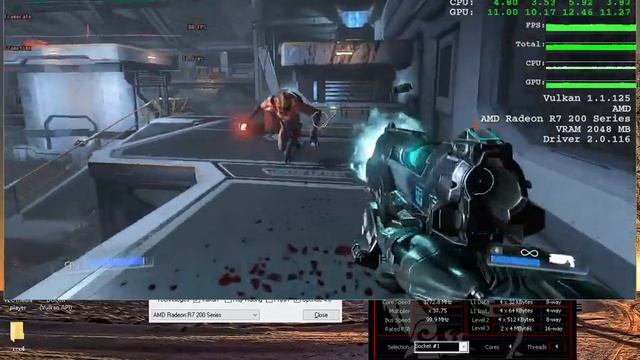 Ryzen 3 1200 @ 3770 Mhz, DDR4 3600 Mhz, Radeon R7 260X затащили DOOM 2016 смотреть онлайн