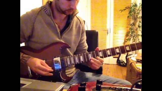 SLOW BLUES ELECTRIC GUITAR SOLO ON GIBSON SG смотреть онлайн