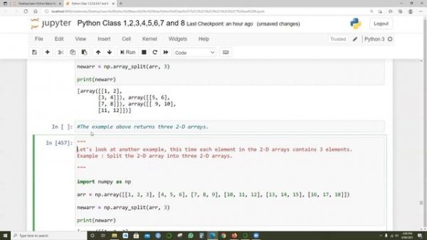 8 Python Basics Numpy Part III