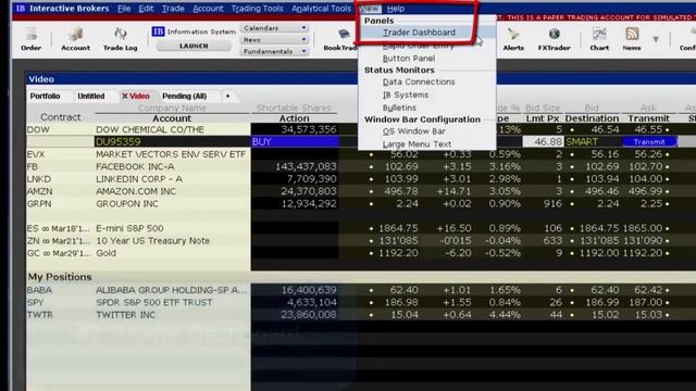 Мониторинг маржи в терминале TWS. Interactive Brokers смотреть онлайн