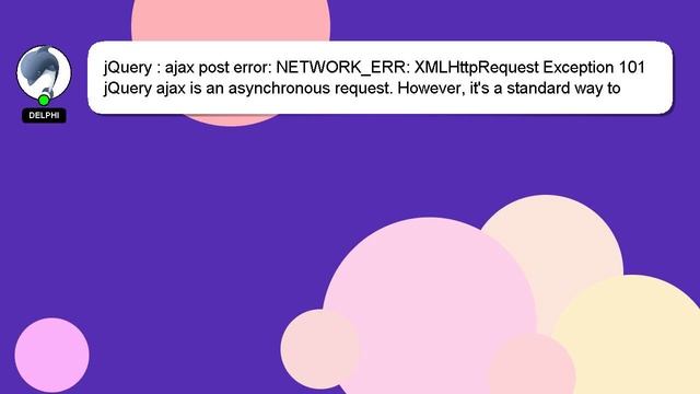 jQuery : ajax post error: NETWORK_ERR: XMLHttpRequest Exception 101 смотреть онлайн