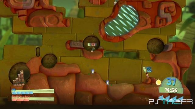 Worms Battlegrounds - [DLC] Alien Invasion - Walkthrough : Mission en suspension смотреть онлайн