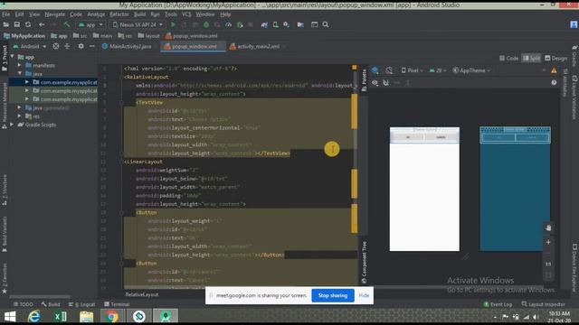 Dialog Box Window in Android Studio (Hindi) смотреть онлайн