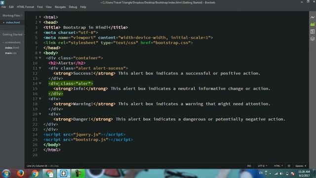 Bootstrap Tutorial in Hindi | Bootstrap Alerts in Hindi смотреть онлайн