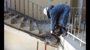 Резка бетона цепной пилой