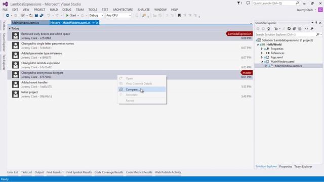 JeremyBytes - Git Basics for Visual Studio Developers смотреть онлайн
