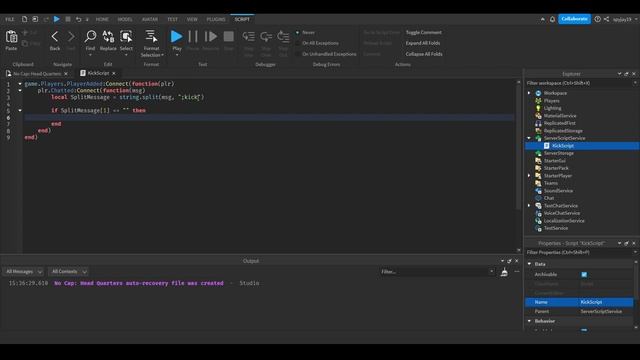 How to make a ;kick Command in Roblox! (Roblox Studio 2022 Scripting Tutorial) смотреть онлайн