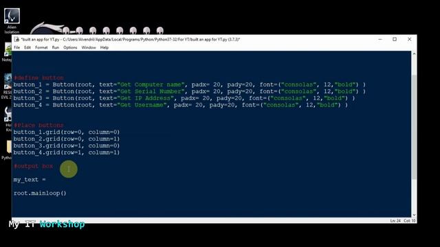 Code Your 1st GUI with Python смотреть онлайн
