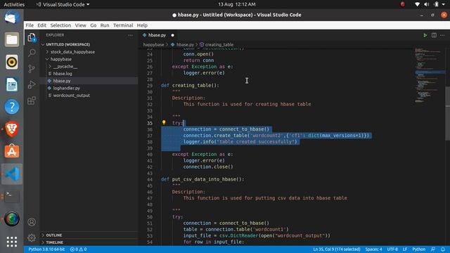 Loading Csv Data Into Hbase Table Using Happybase Library смотреть онлайн