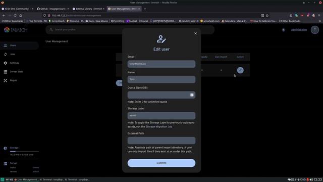 Immich - Selfhosted Google Photos - Using Your Own Directory Structure