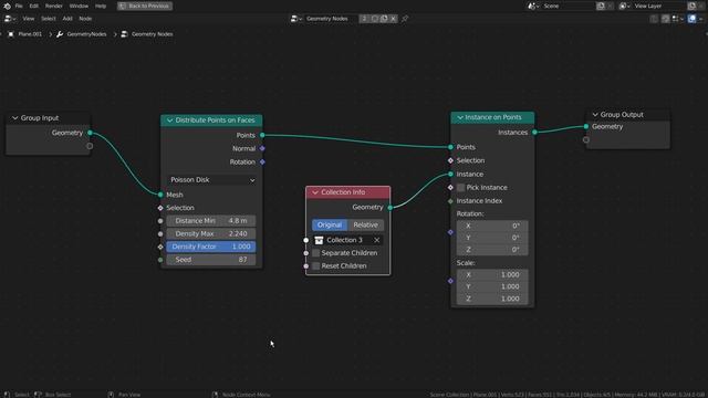 Blender 3.0 - Multiply while keeping distance - Geometry Nodes смотреть онлайн