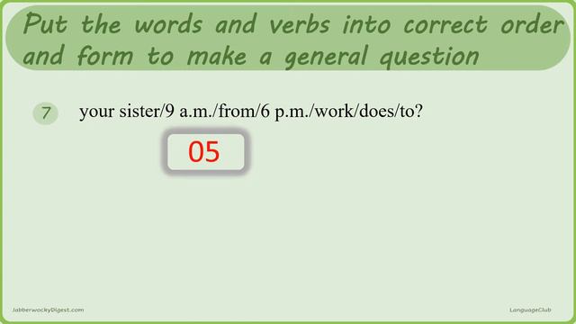DOES vs DO ENGLISH QUIZ #3 || English General Questions смотреть онлайн