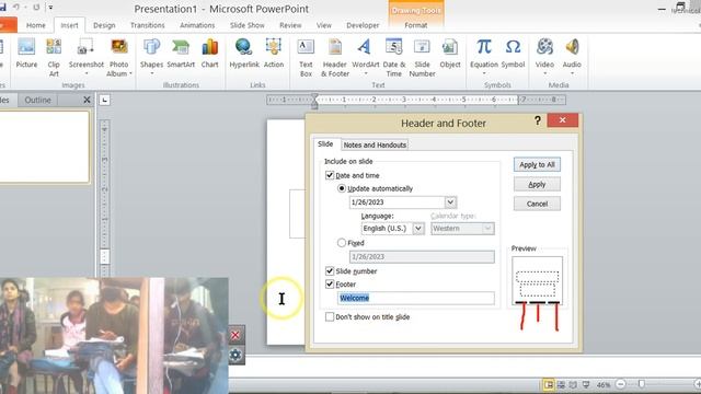 What is header and footer in PowerPoint | use of header and footer in PowerPoint in hindi | class 1 смотреть онлайн