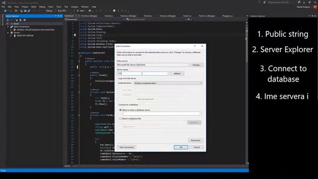 SQL Seminarski Tutorijal: Connection String смотреть онлайн