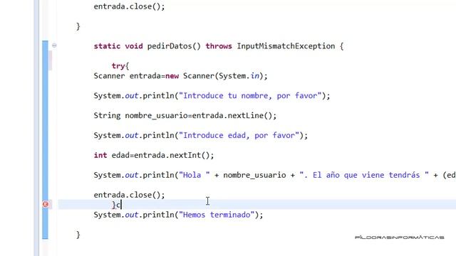 Curso Java. Excepciones III. throws try catch. Vídeo 144 смотреть онлайн