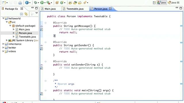 Java Interface Tutorial смотреть онлайн