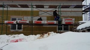 Как правильно утеплить Дом из Газобетона. Наружное Утепление Фасада Дома из Газоблока в 50 мм.