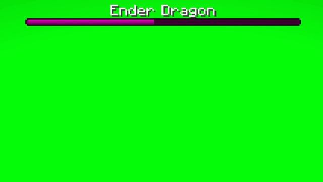 Minecraft Ender Dragon Bossbar GreenScreen смотреть онлайн
