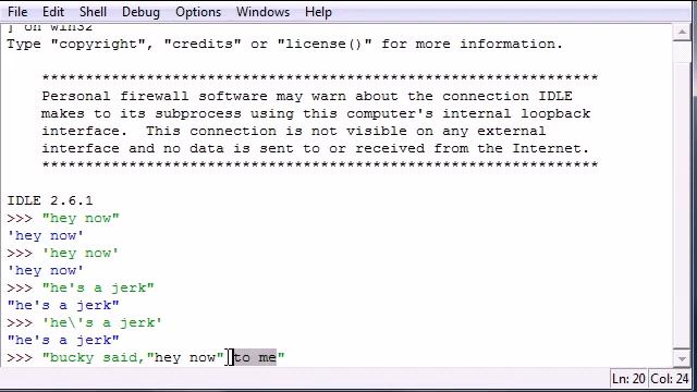 Python Programming Tutorial – 6 – Strings смотреть онлайн