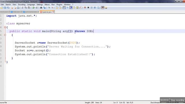 Simple Client-Server Program- SOCKET PROGRAMMING IN JAVA смотреть онлайн