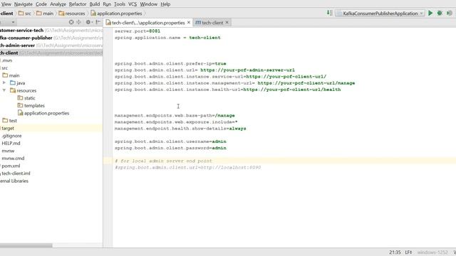 Spring boot admin and client on PCF смотреть онлайн
